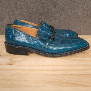 Millennium by Mauri Men's Alligator Loafers Shoes 11 M Italy